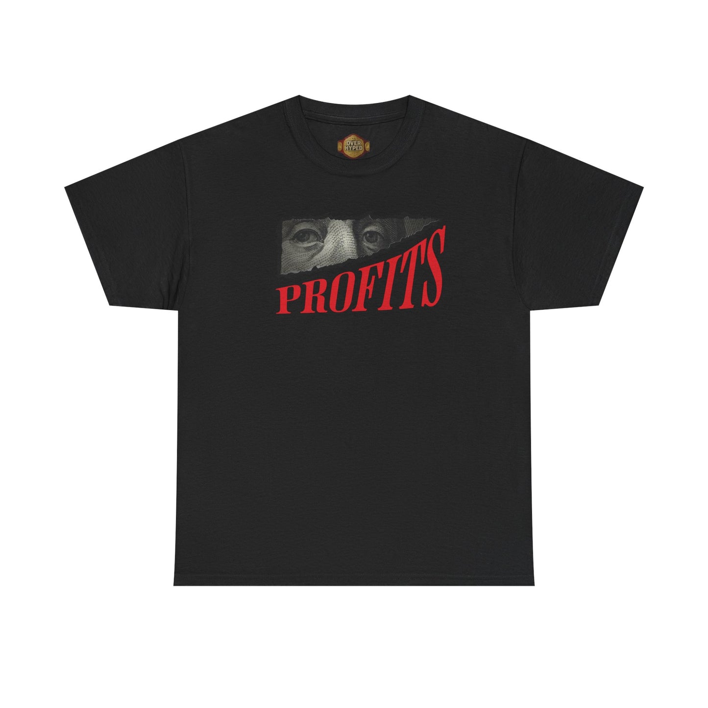 Retro 5 Fire Red "BLACK TONGUE" Shirt- -PROFITS