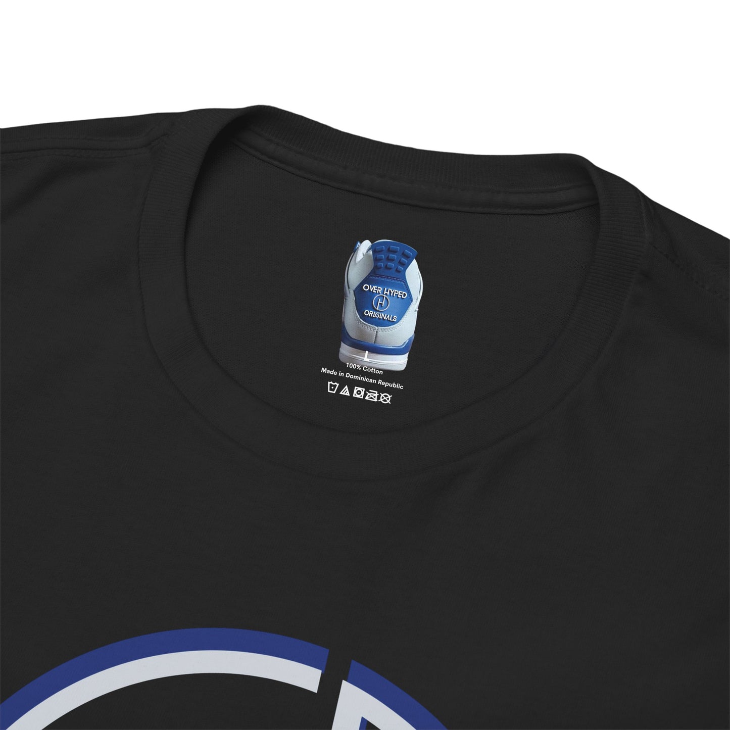 Retro 4 Industrial Blue Over Hyped Logo Shirt