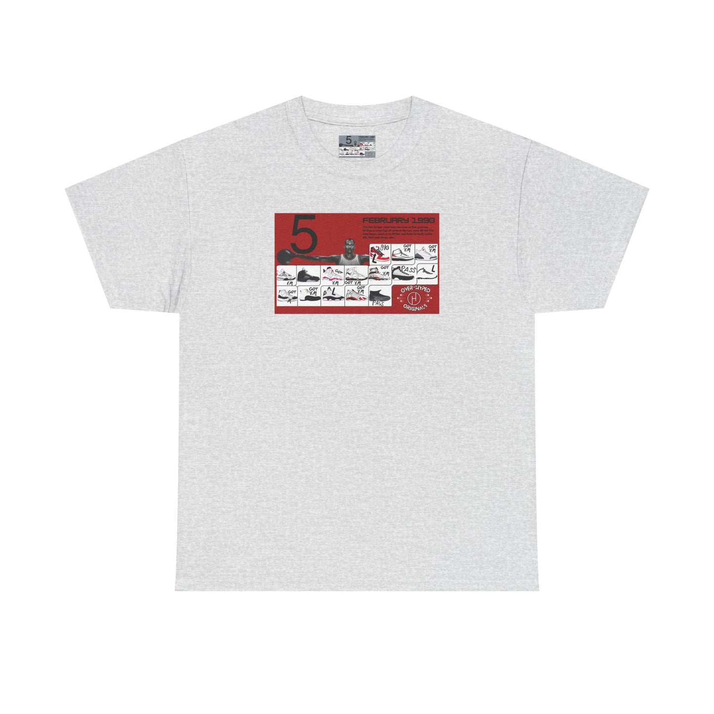 Retro 5 Black Metallic My Retro Card (Red) Shirt