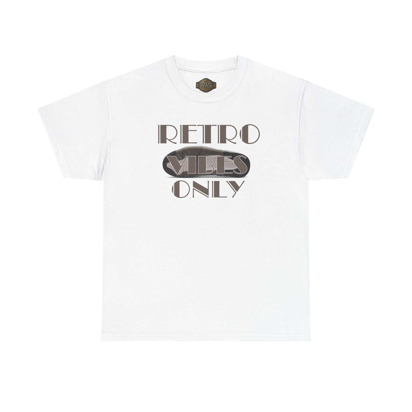 Retro 4 Cave Stone and Black Shirt- Retro Vibes Only