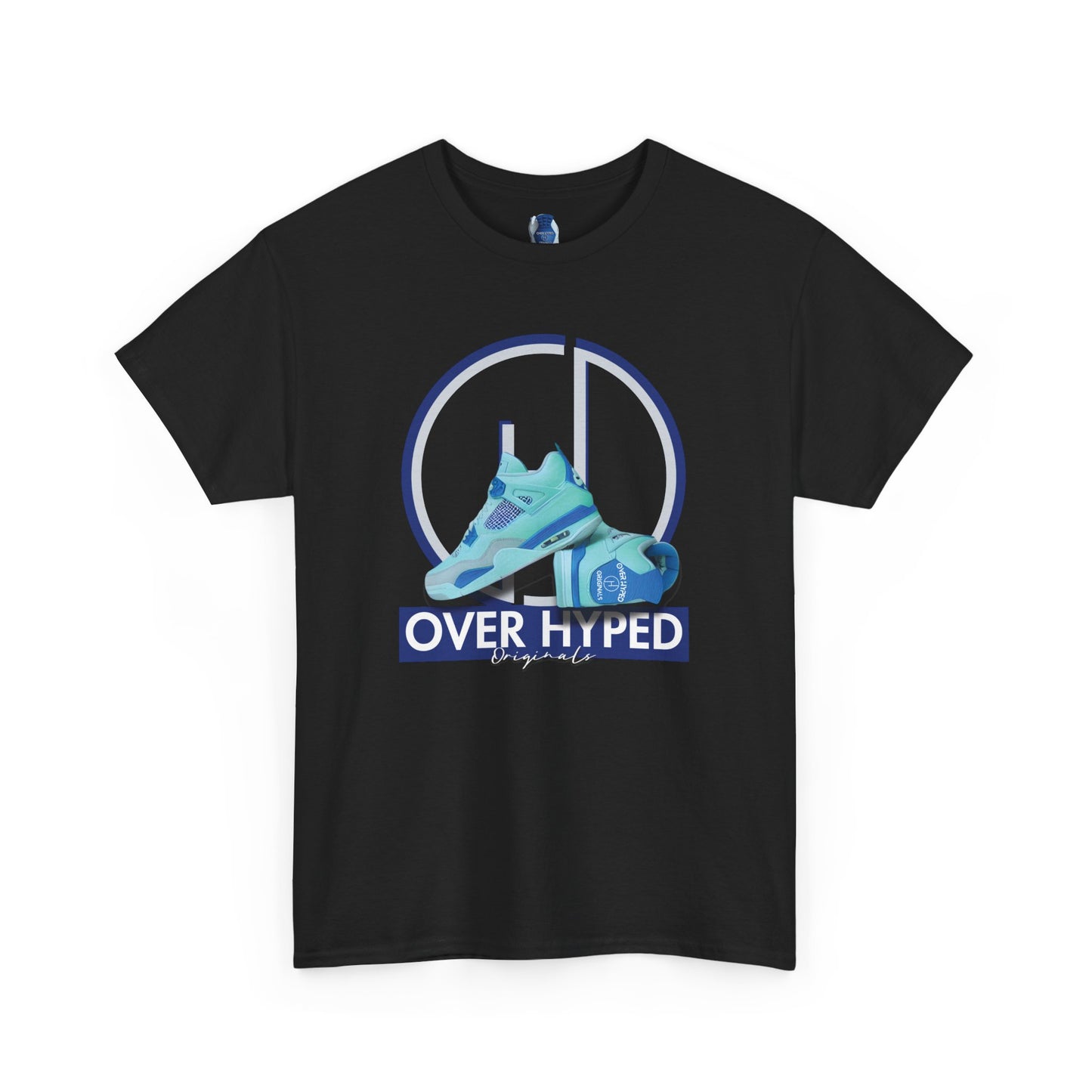 Retro 4 Industrial Blue Over Hyped Logo Shirt
