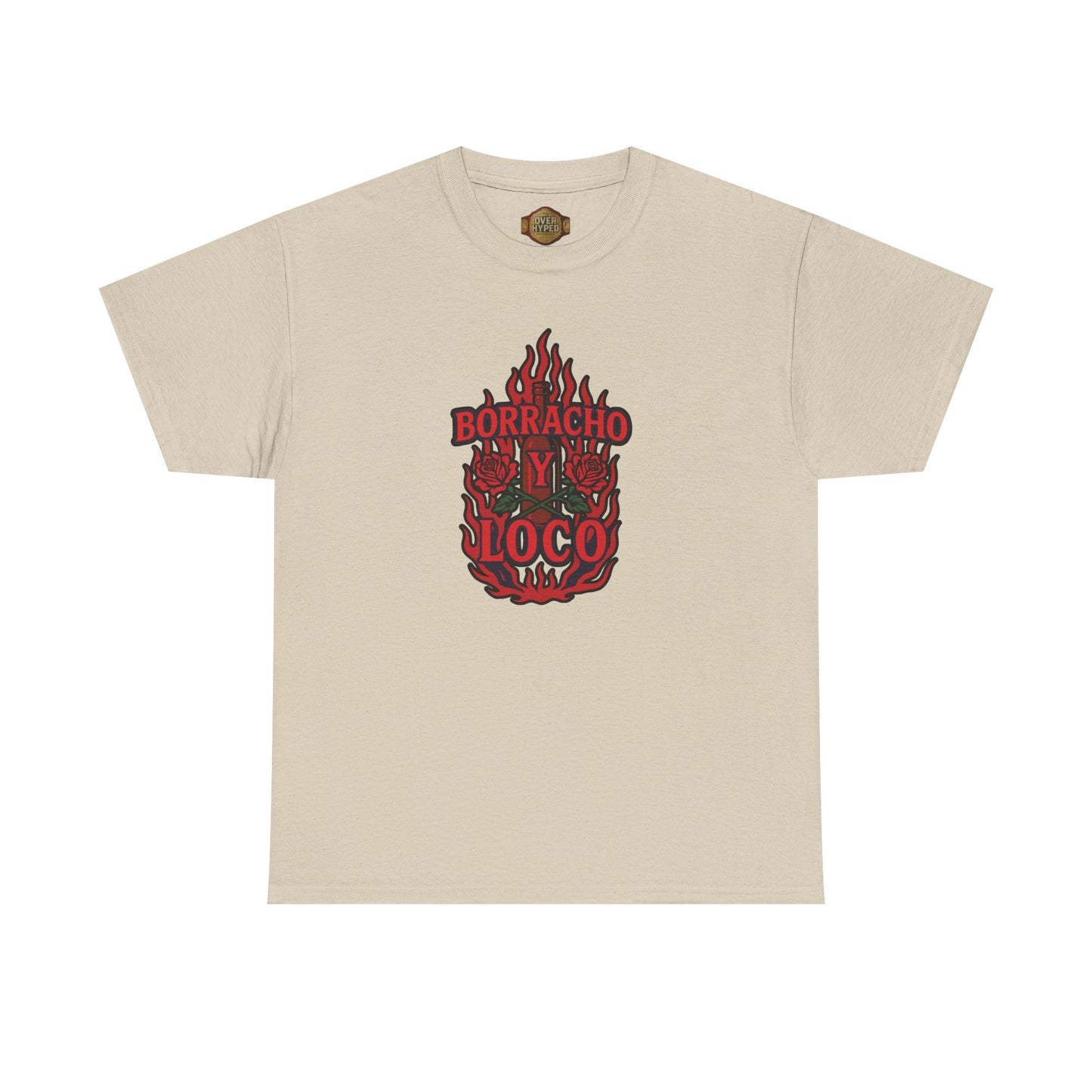 Retro 5 Fire Red "BLACK TONGUE" Shirt- - BORRACHO Y LOCO   AJ FIRE RED