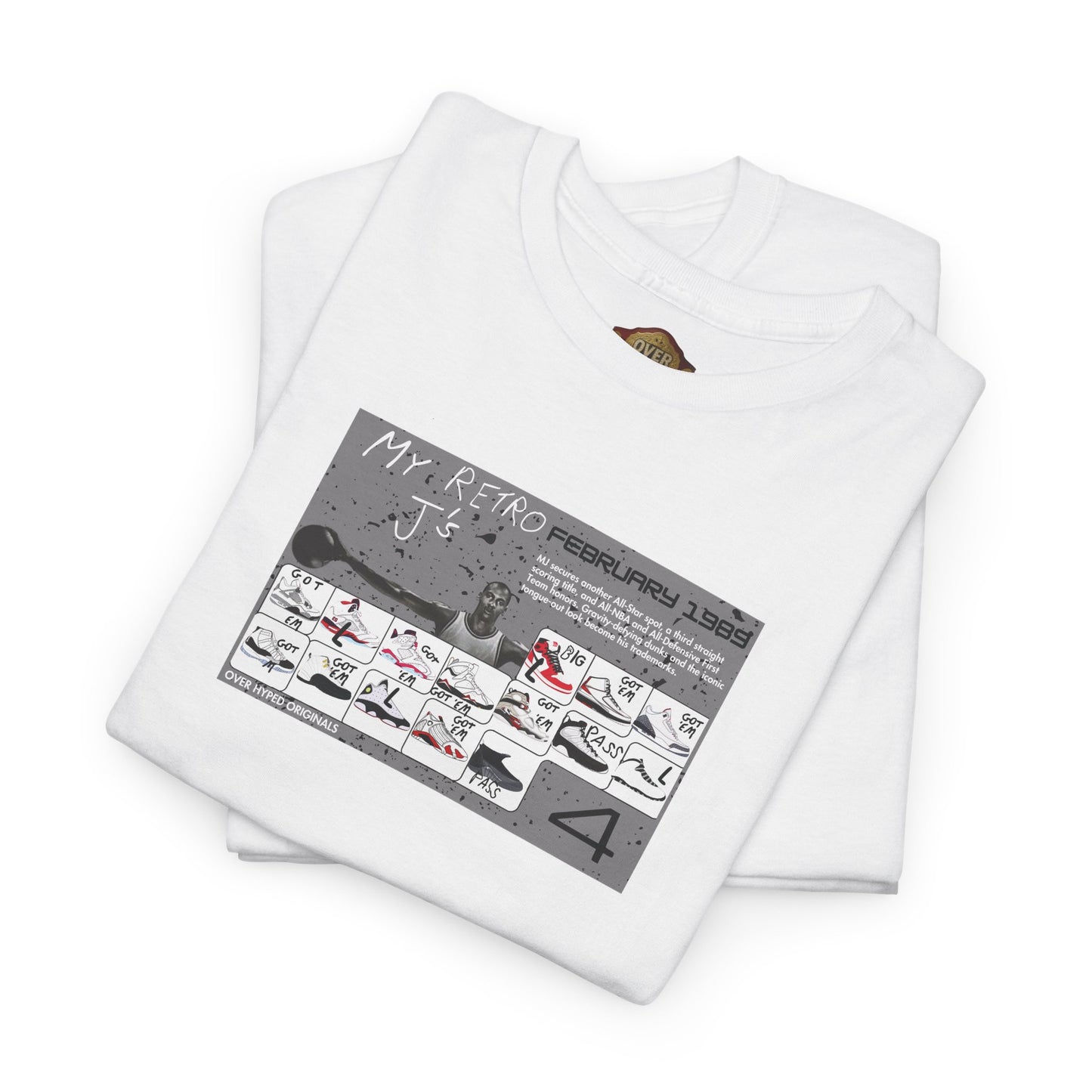Retro 4 White Cement My Retro Card Shirt