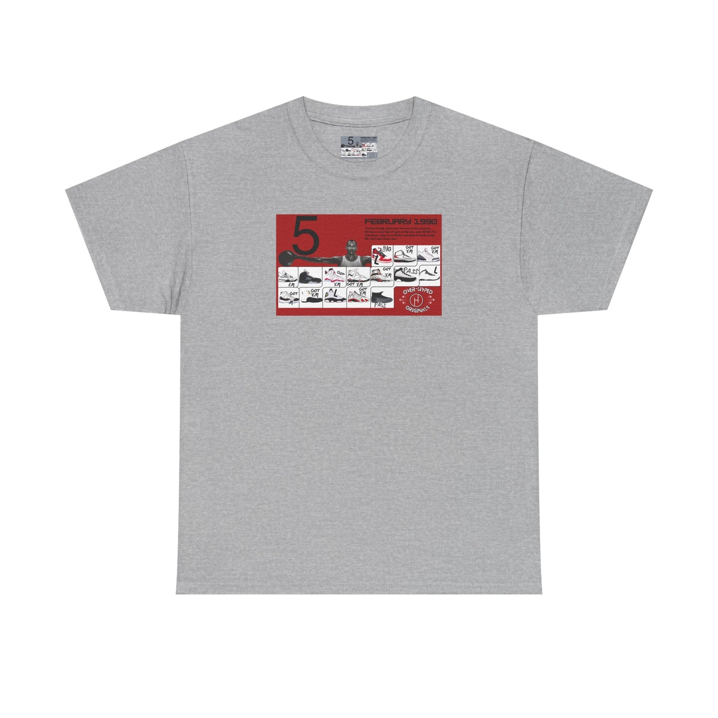 Retro 5 Black Metallic My Retro Card (Red) Shirt