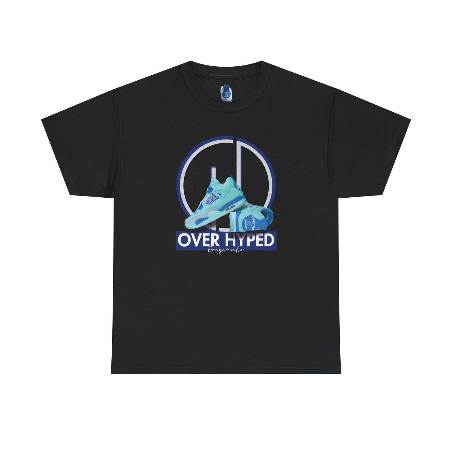 Retro 4 Industrial Blue Over Hyped Logo Shirt