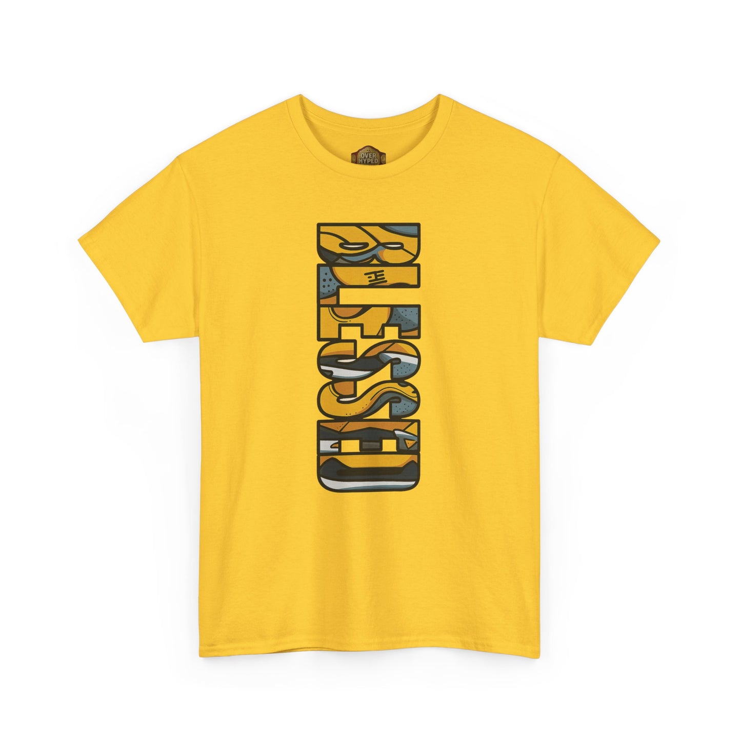 Retro 5 "TOKYO" Varsity Maize and Wolf Grey Shirt- BLESSED