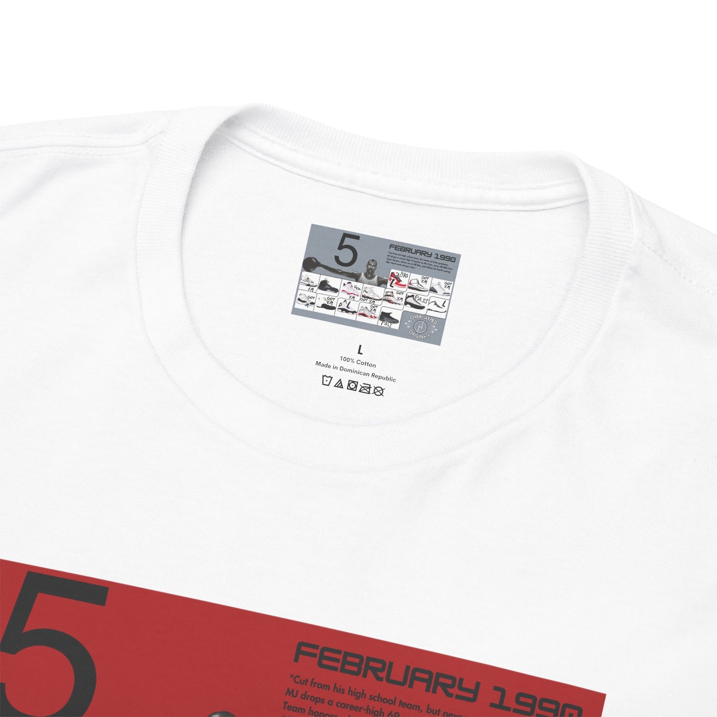 Retro 5 Black Metallic My Retro Card (Red) Shirt