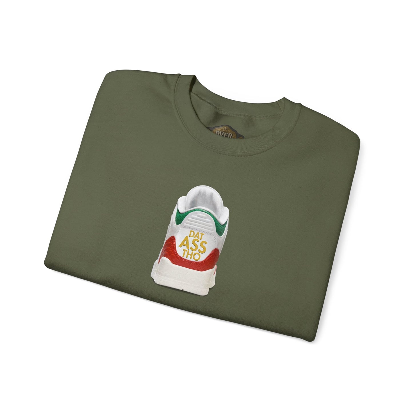 Retro 3 EL VUELO Summit White and Pine Green SweatShirt - DAT ASSSS THOO