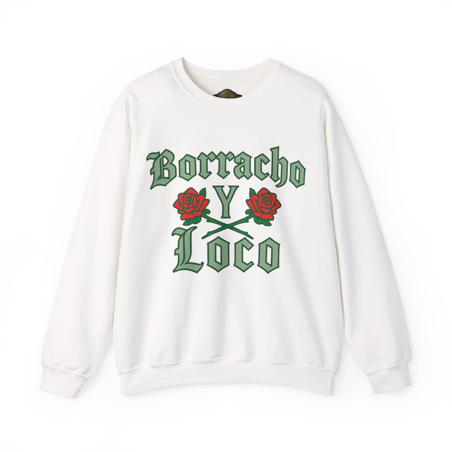 Retro 3 EL VUELO Summit White and Pine Green SweatShirt - BORRACHO Y LOCO