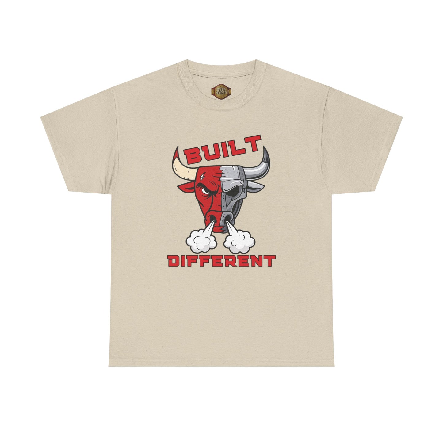 Retro 5 Fire Red "BLACK TONGUE" Shirt--BUILT DIFFERENT