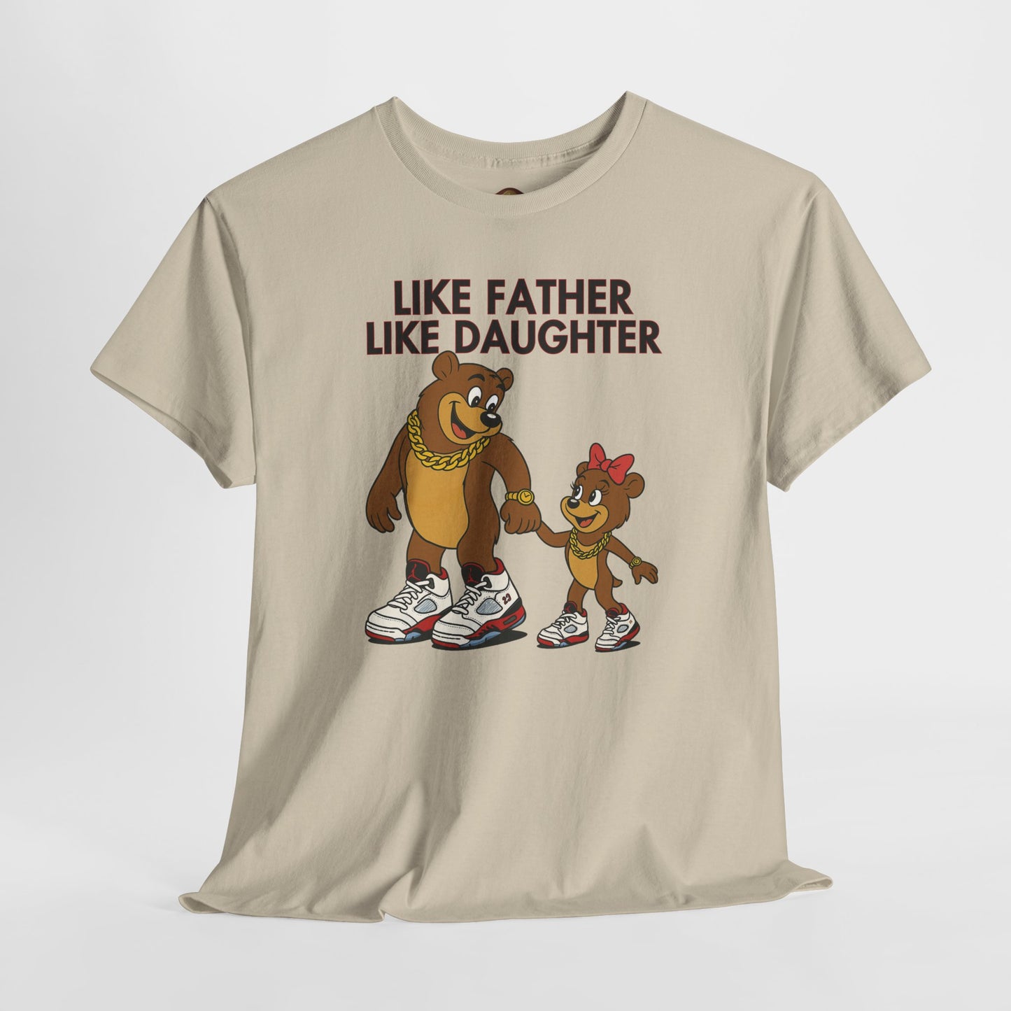 Retro 5 Fire Red "BLACK TONGUE" Shirt- LIKE FATHER LIKE DAUGHTER