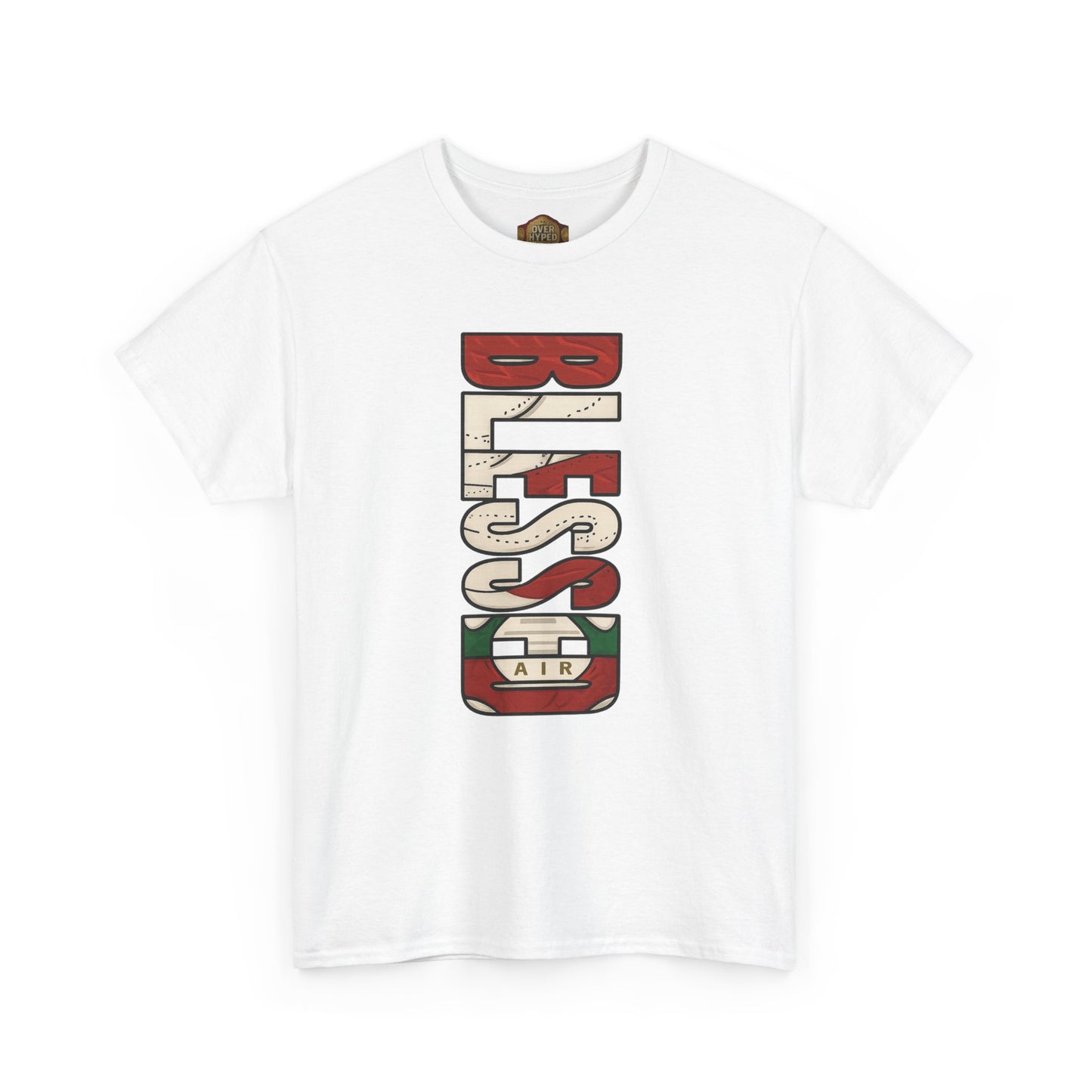 Retro 3 EL VUELO Summit White and Pine Green Shirt - BLESSED