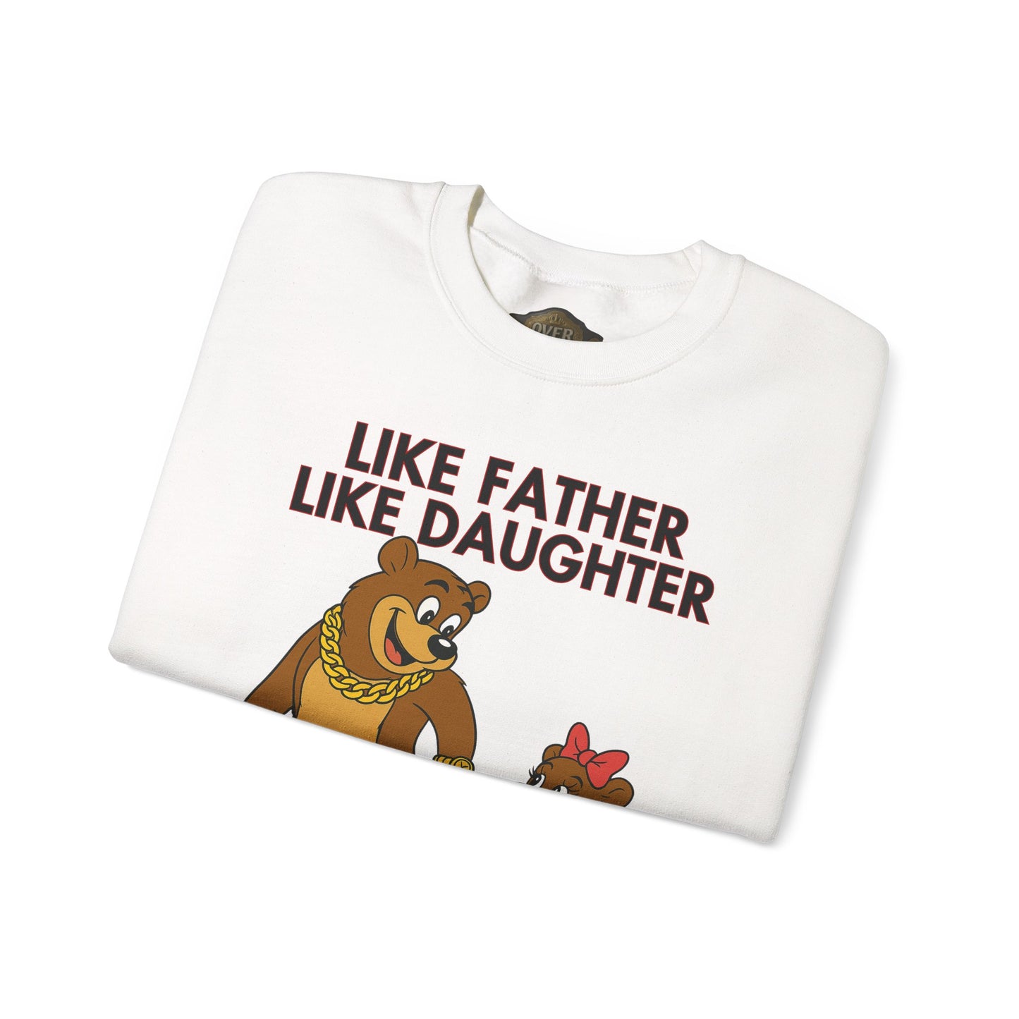 Retro 5 Fire Red "BLACK TONGUE" SweatShirt- LIKE FATHER LIKE DAUGHTER