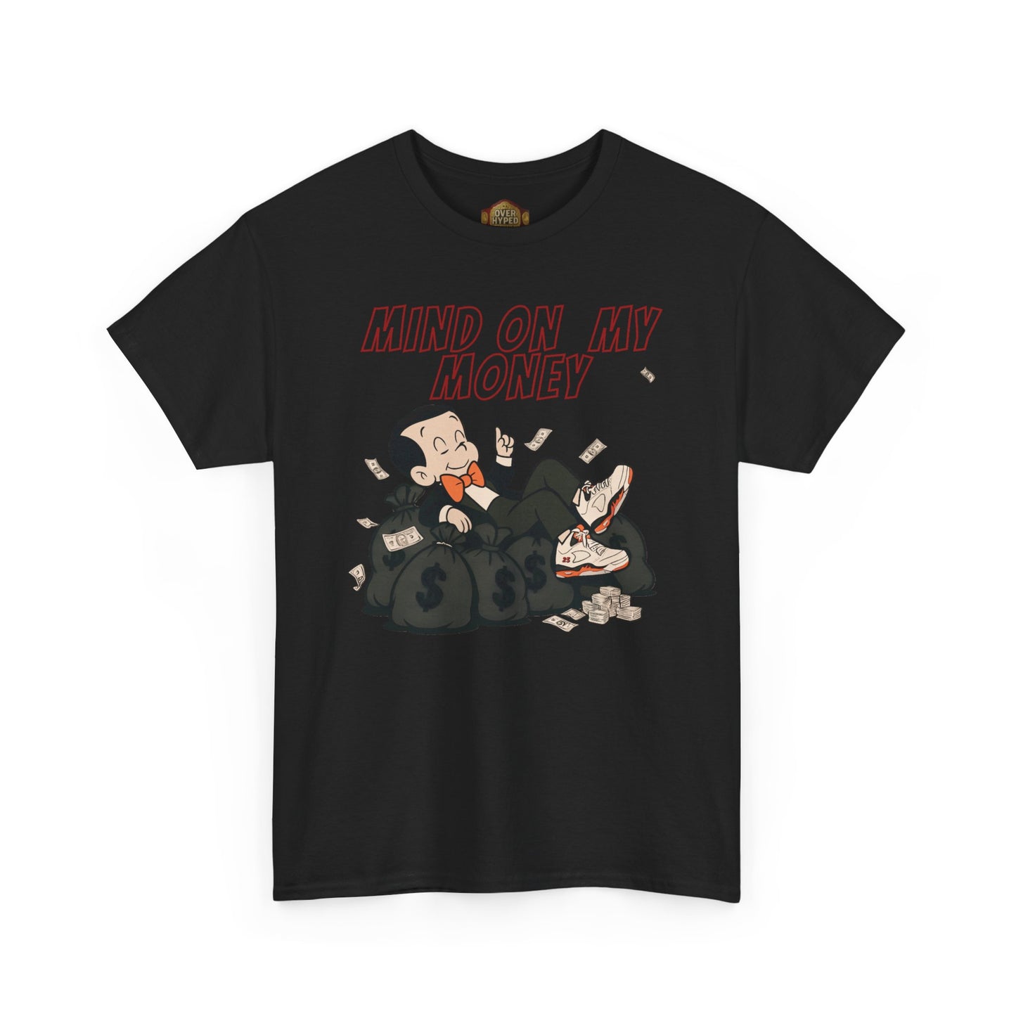 Shirt to Match Retro 5 FIRE RED - MONEY ON MY MIND