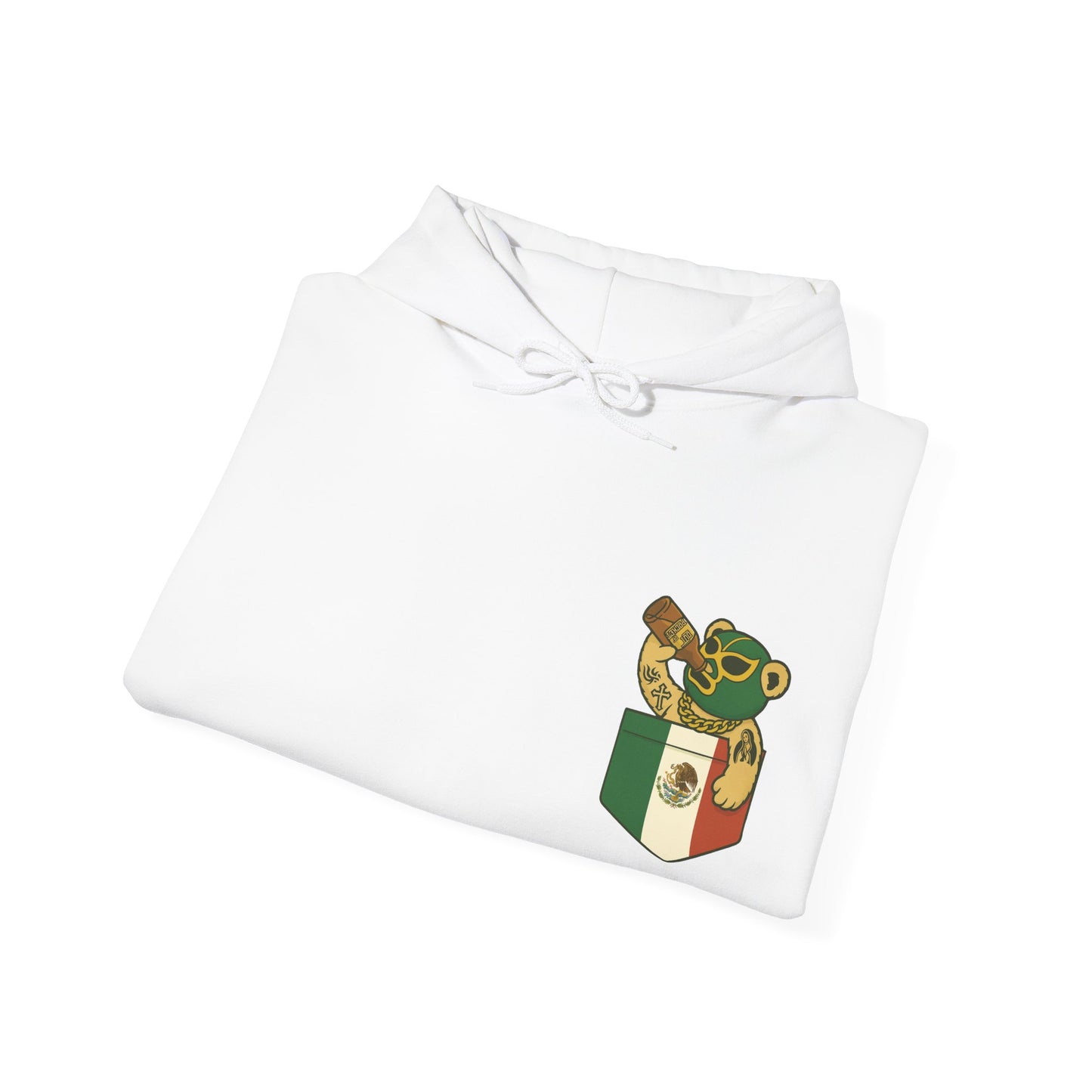 Retro 3 EL VUELO Summit White and Pine Green Hoodie - LUCHA OUT OF POCKET