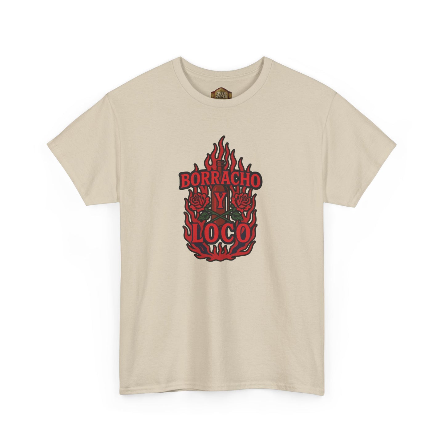 Retro 5 Fire Red "BLACK TONGUE" Shirt- - BORRACHO Y LOCO   AJ FIRE RED