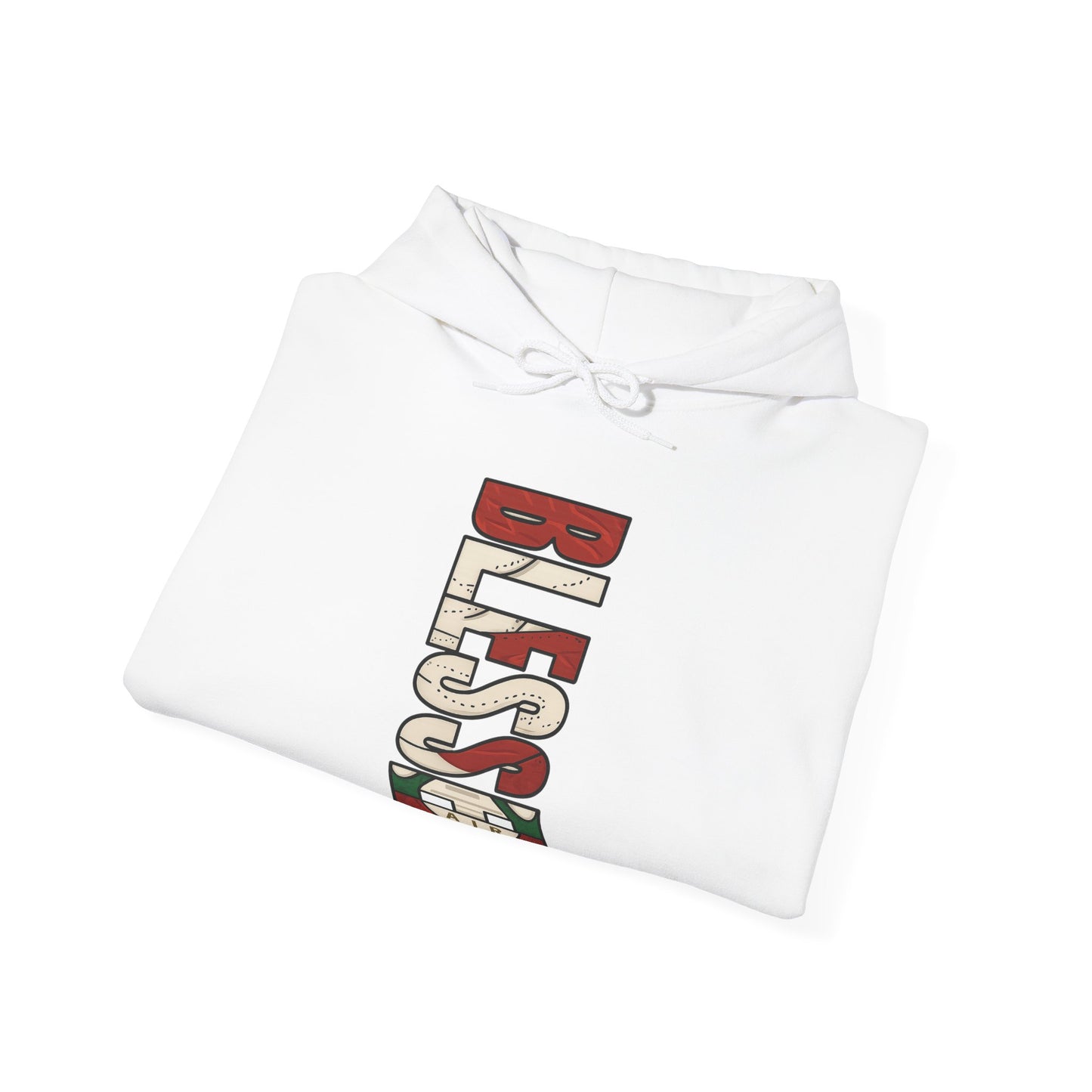 Retro 3 EL VUELO Summit White and Pine Green Hoodie - BLESSED
