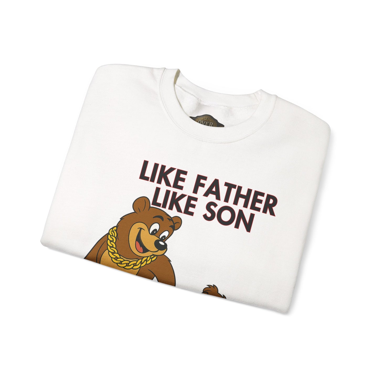 Retro 5 Fire Red "BLACK TONGUE" SweatShirt- LIKE FATHER LIKE SON