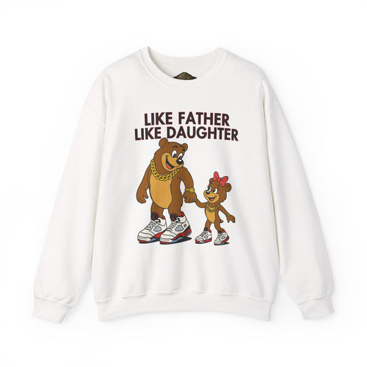 Retro 5 Fire Red "BLACK TONGUE" SweatShirt- LIKE FATHER LIKE DAUGHTER
