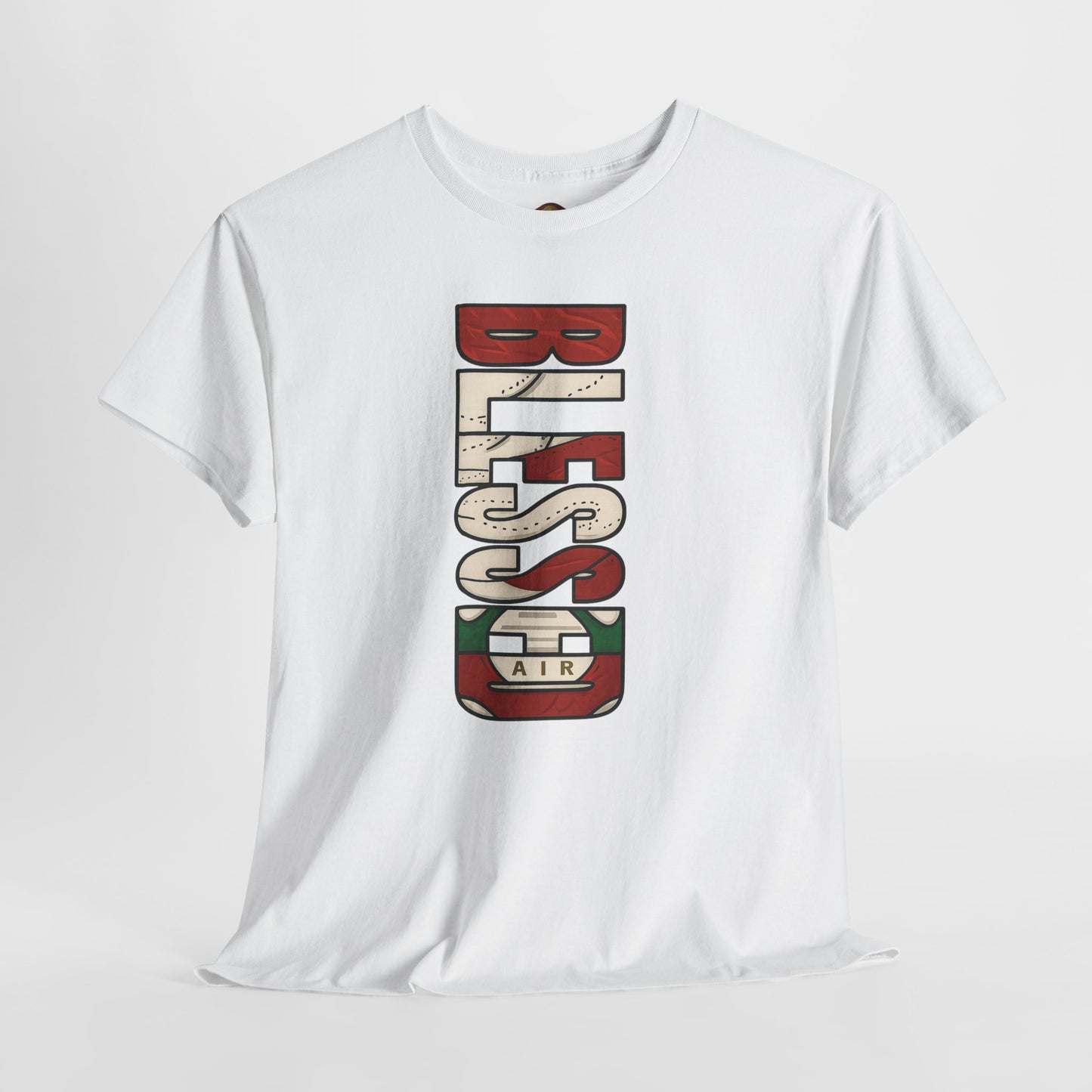 Retro 3 EL VUELO Summit White and Pine Green Shirt - BLESSED