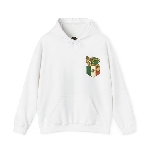 Retro 3 EL VUELO Summit White and Pine Green Hoodie - LUCHA OUT OF POCKET
