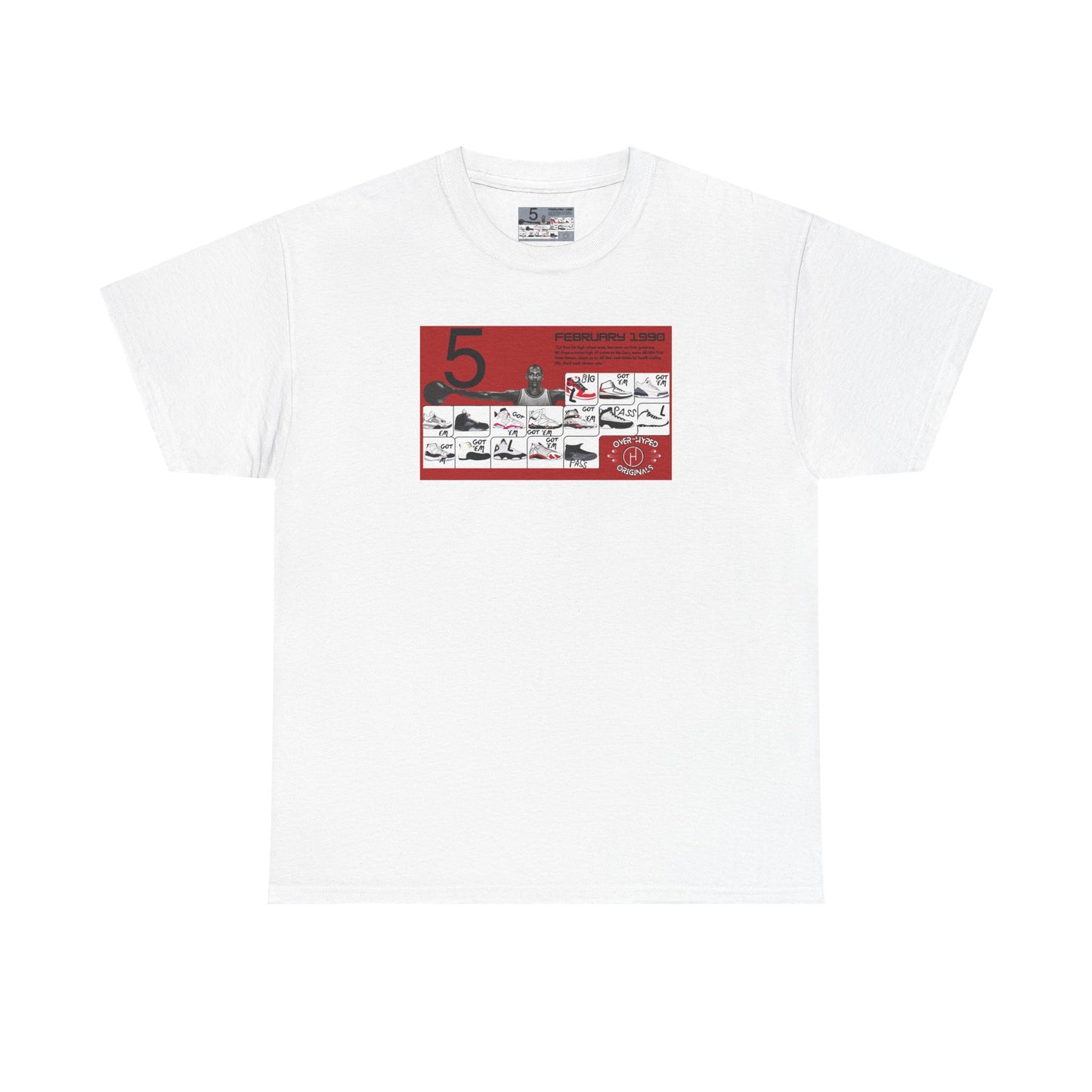 Retro 5 Black Metallic My Retro Card (Red) Shirt