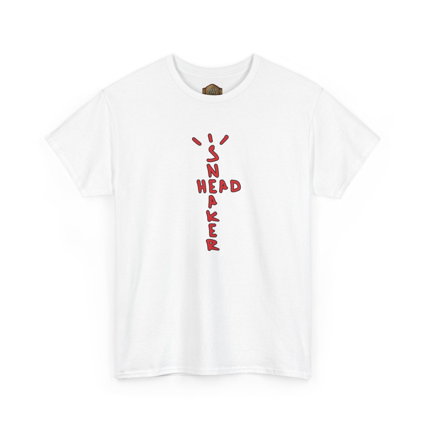 Retro 5 Fire Red "BLACK TONGUE" Shirt- SNKR HEAD CROSS