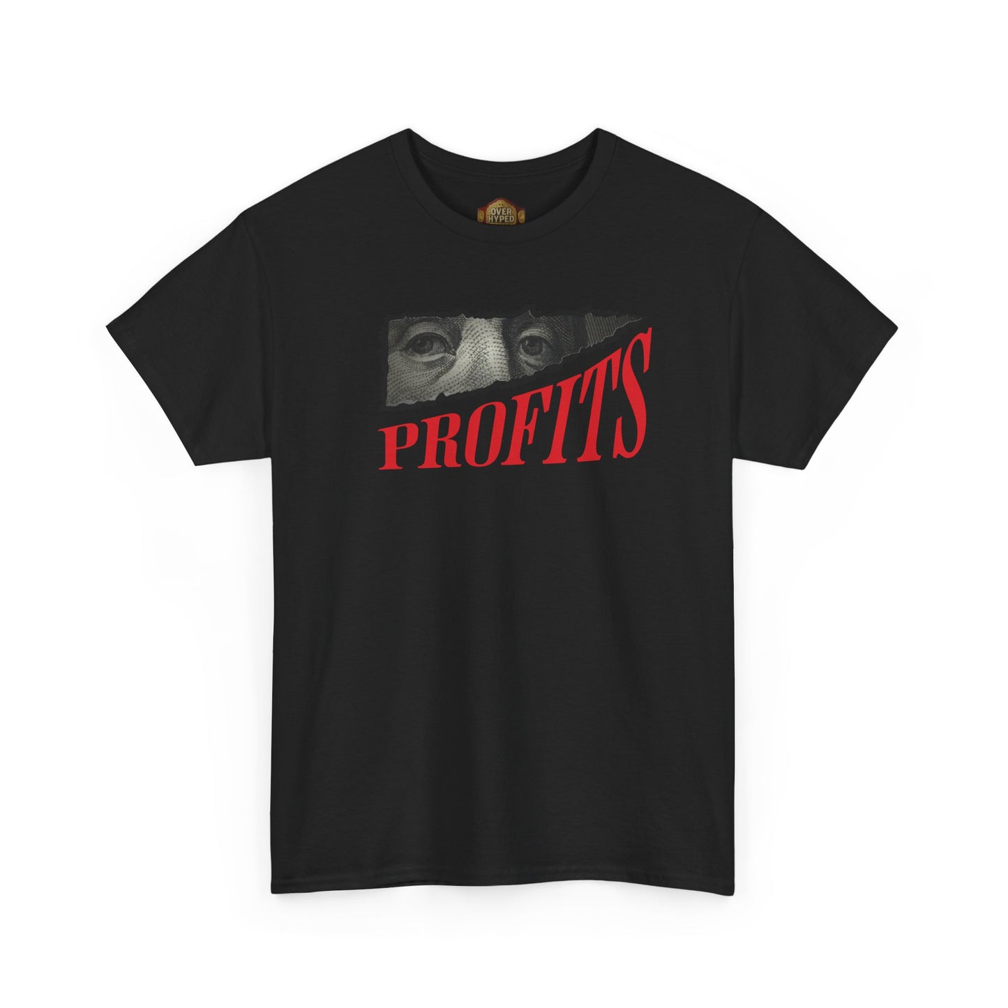 Retro 5 Fire Red "BLACK TONGUE" Shirt- -PROFITS