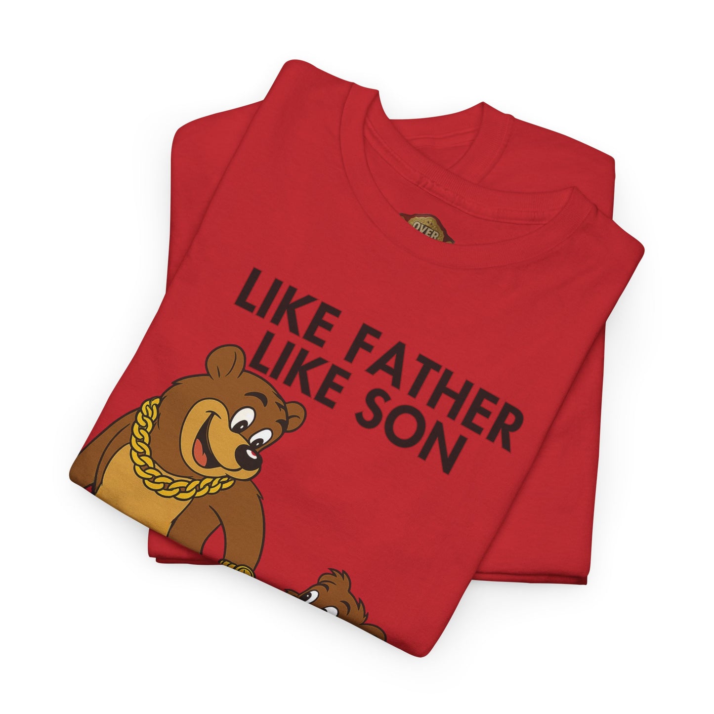 Retro 5 Fire Red "BLACK TONGUE" Shirt- LIKE FATHER LIKE SON