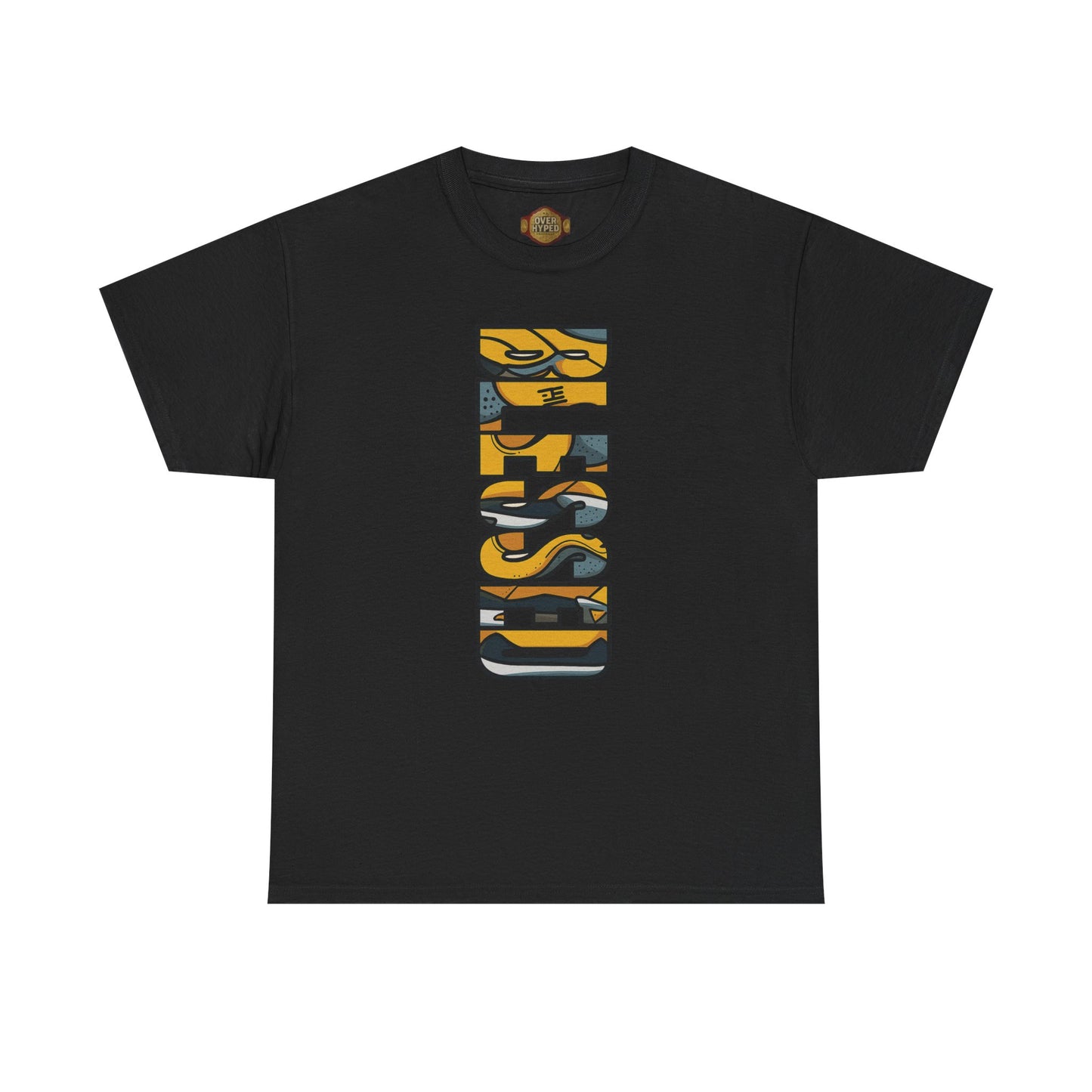 Retro 5 "TOKYO" Varsity Maize and Wolf Grey Shirt- BLESSED