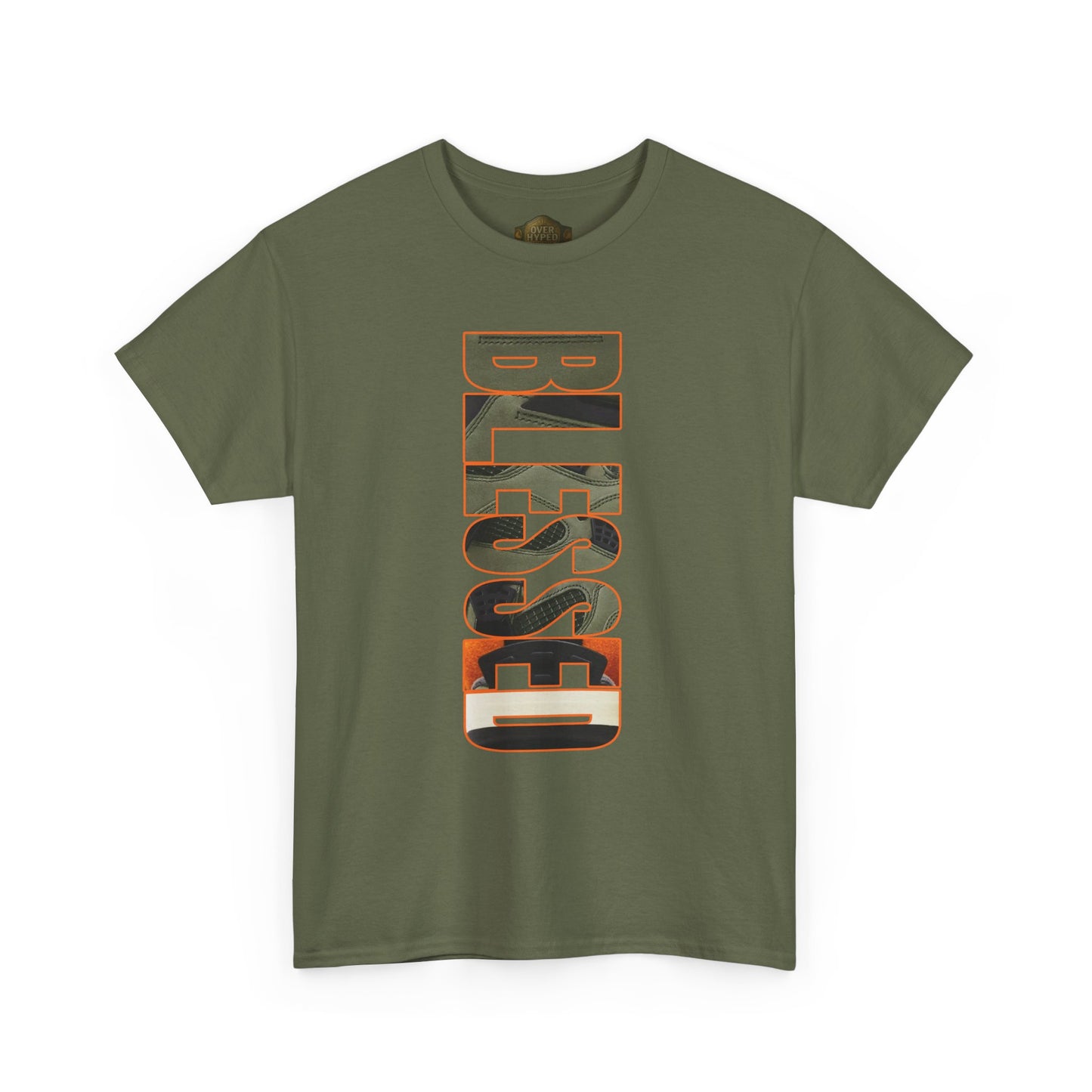 Retro 4 Deep Green and Clementine - BLESSED