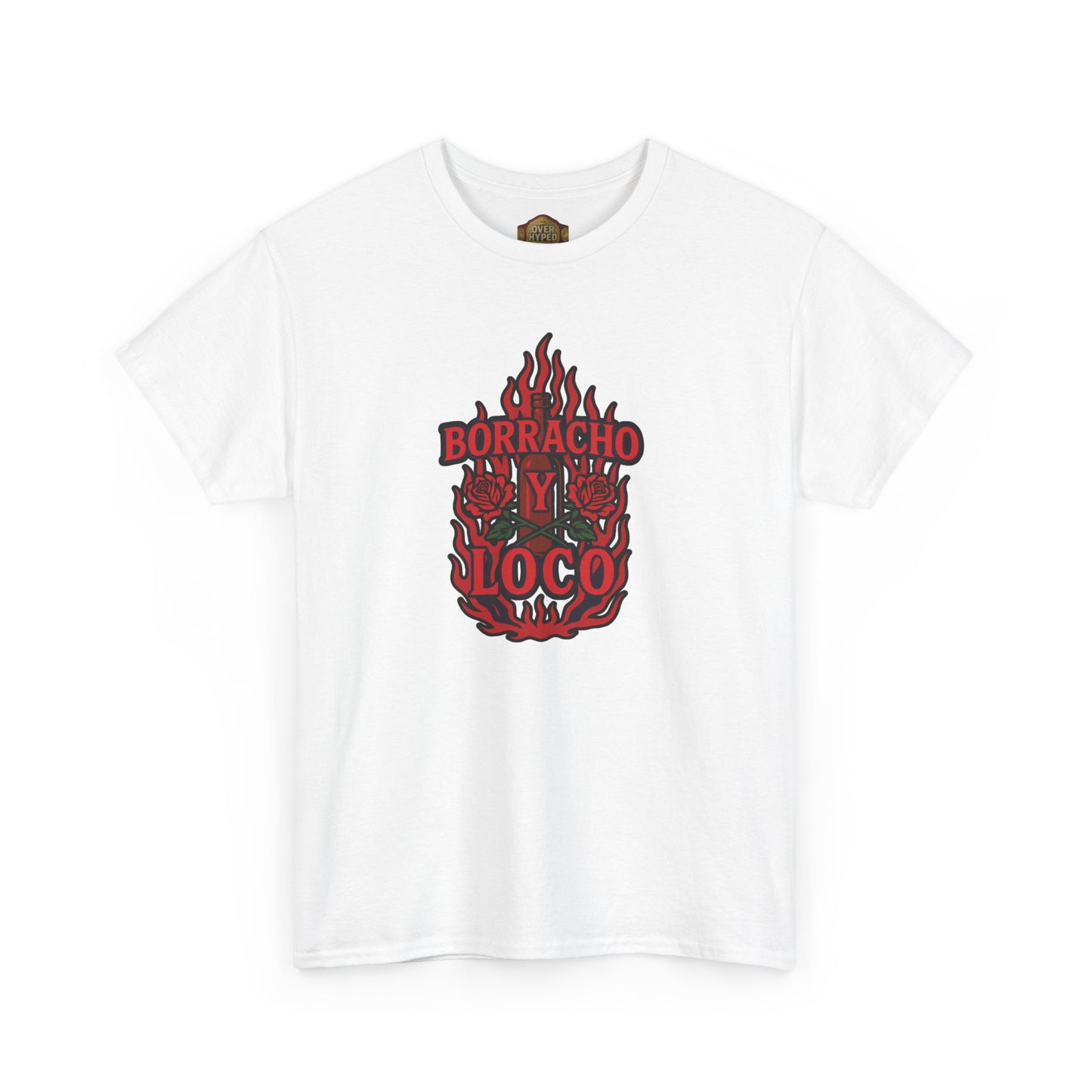 Retro 5 Fire Red "BLACK TONGUE" Shirt- - BORRACHO Y LOCO   AJ FIRE RED