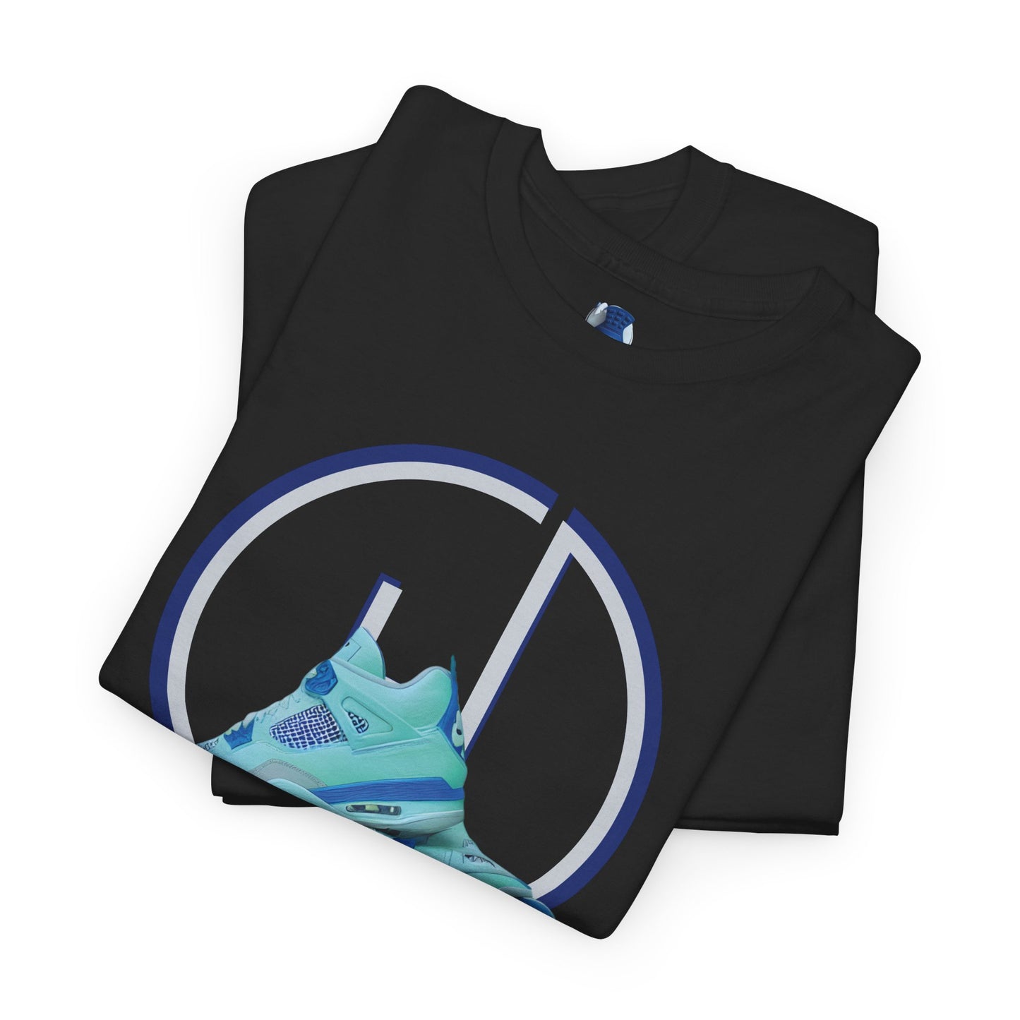 Retro 4 Industrial Blue Over Hyped Logo Shirt