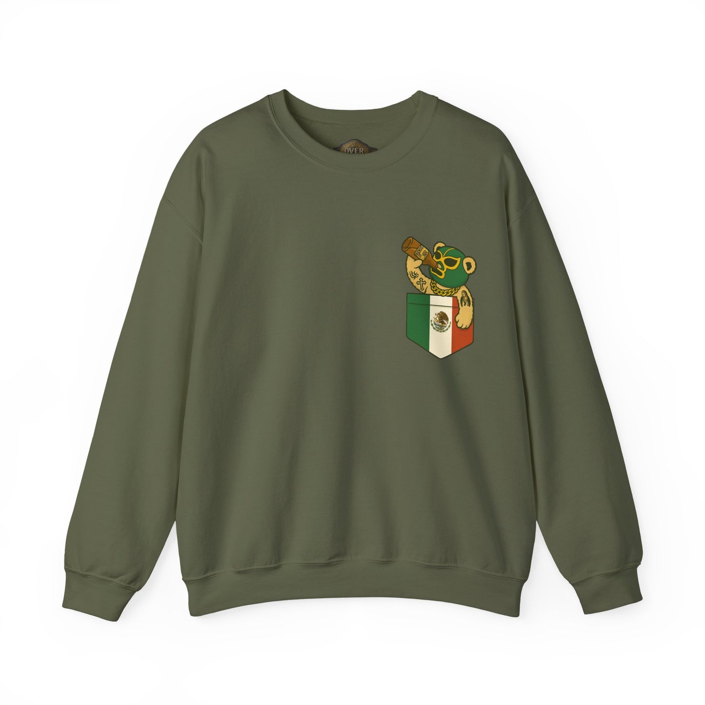 Retro 3 EL VUELO Summit White and Pine Green SweatShirt - OUT OF POCKET LUCHA