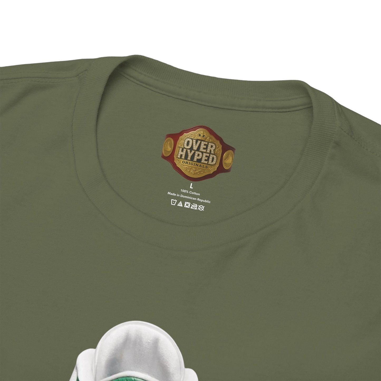 Retro 3 EL VUELO Summit White and Pine Green Shirt -Dat Assss Tho