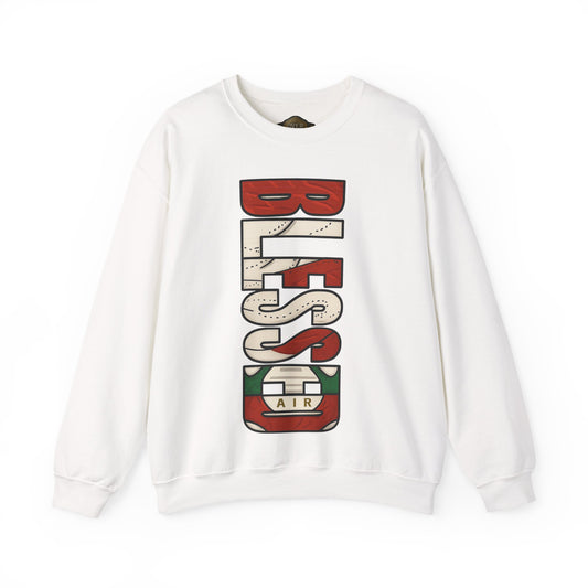 Retro 3 EL VUELO Summit White and Pine Green SweatShirt - BLESSED