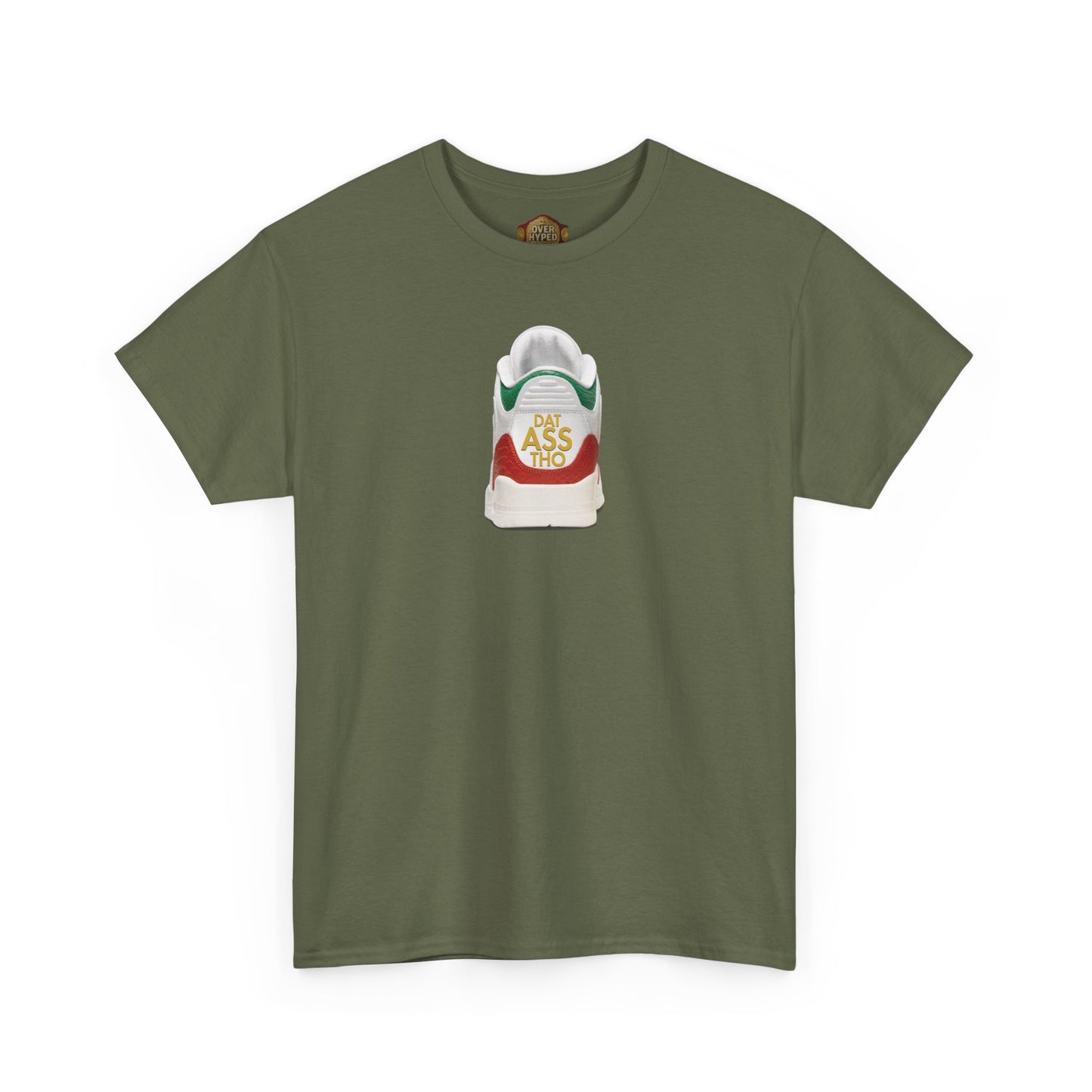 Retro 3 EL VUELO Summit White and Pine Green Shirt -Dat Assss Tho