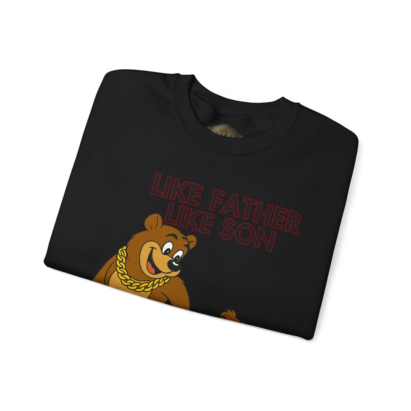 Retro 5 Fire Red "BLACK TONGUE" SweatShirt- LIKE FATHER LIKE SON