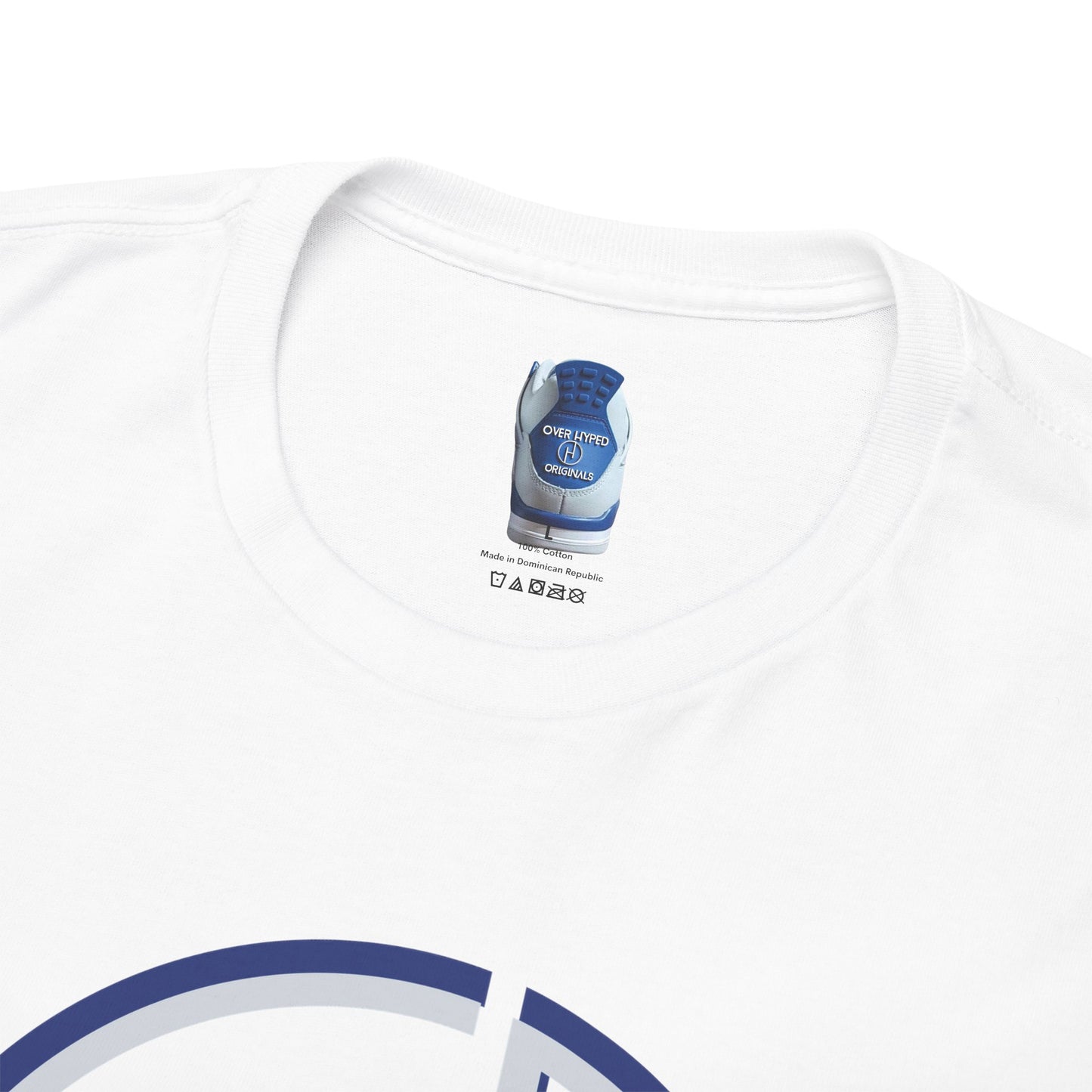 Retro 4 Industrial Blue Over Hyped Logo Shirt
