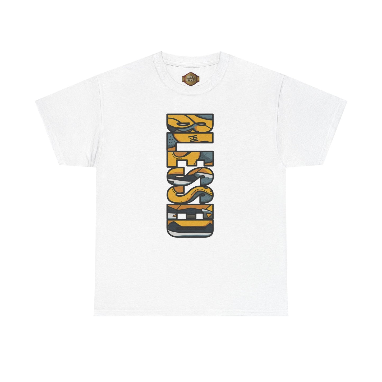 Retro 5 "TOKYO" Varsity Maize and Wolf Grey Shirt- BLESSED