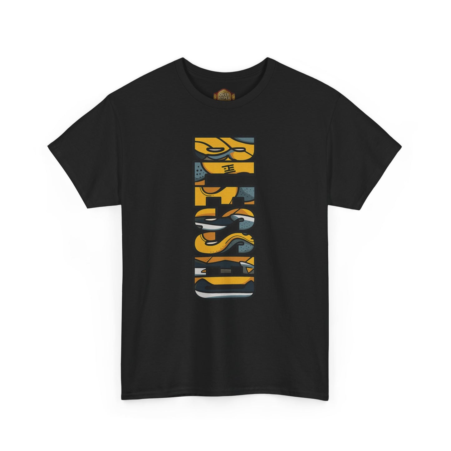 Retro 5 "TOKYO" Varsity Maize and Wolf Grey Shirt- BLESSED