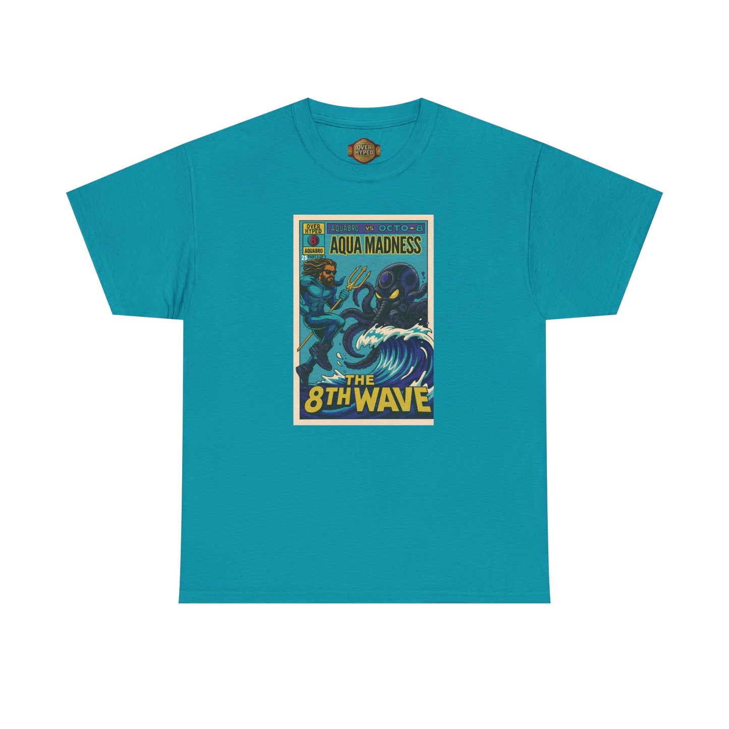 Retro 8 Aqua Shirt -  AQUABRO COMIC VERSION 2