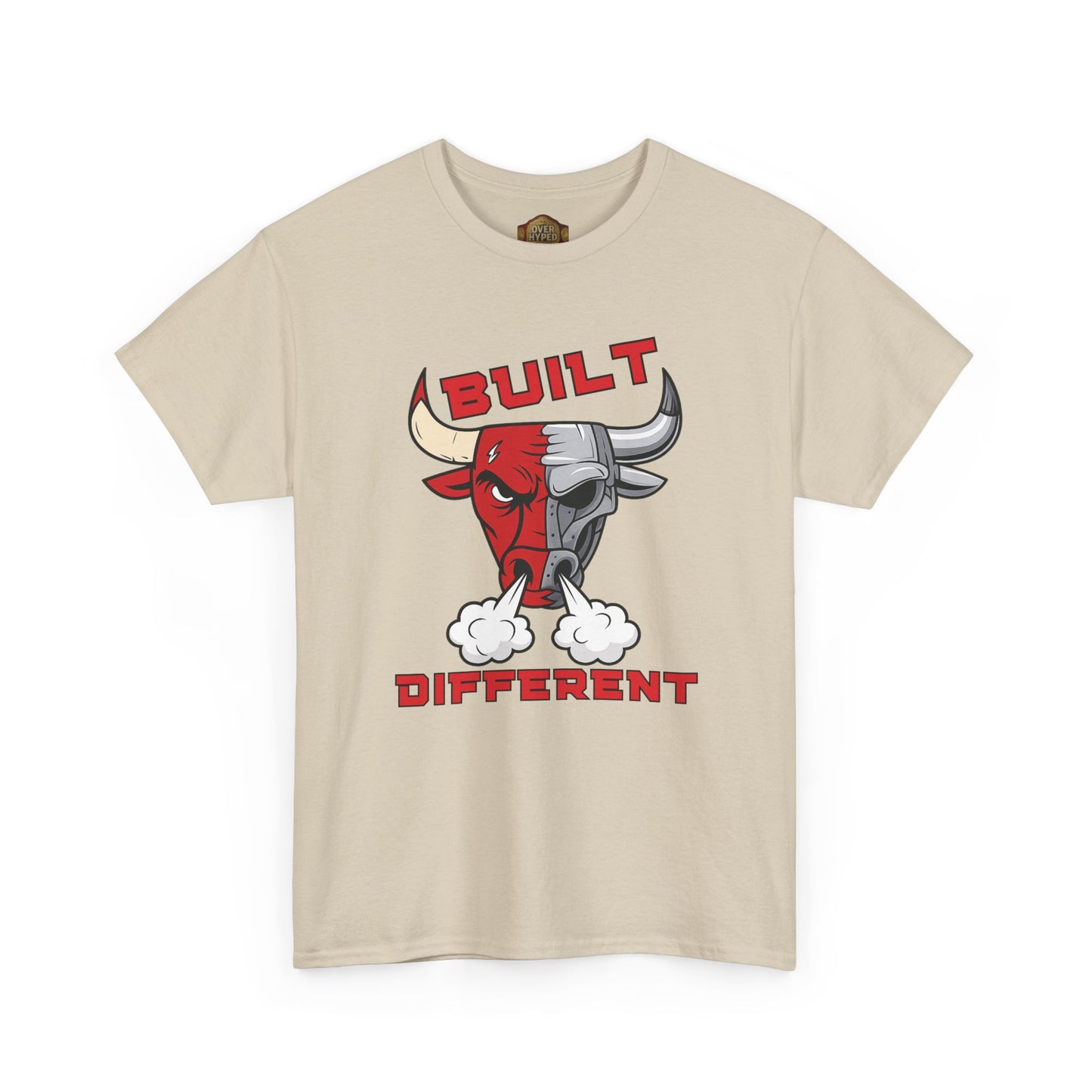 Retro 5 Fire Red "BLACK TONGUE" Shirt--BUILT DIFFERENT