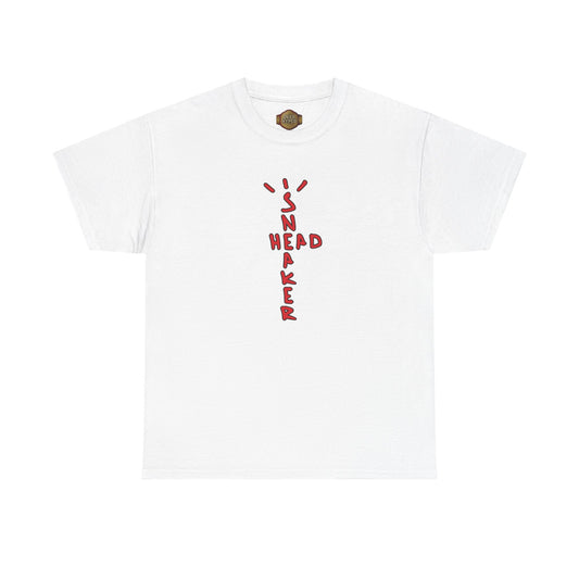 Retro 5 Fire Red "BLACK TONGUE" Shirt- SNKR HEAD CROSS