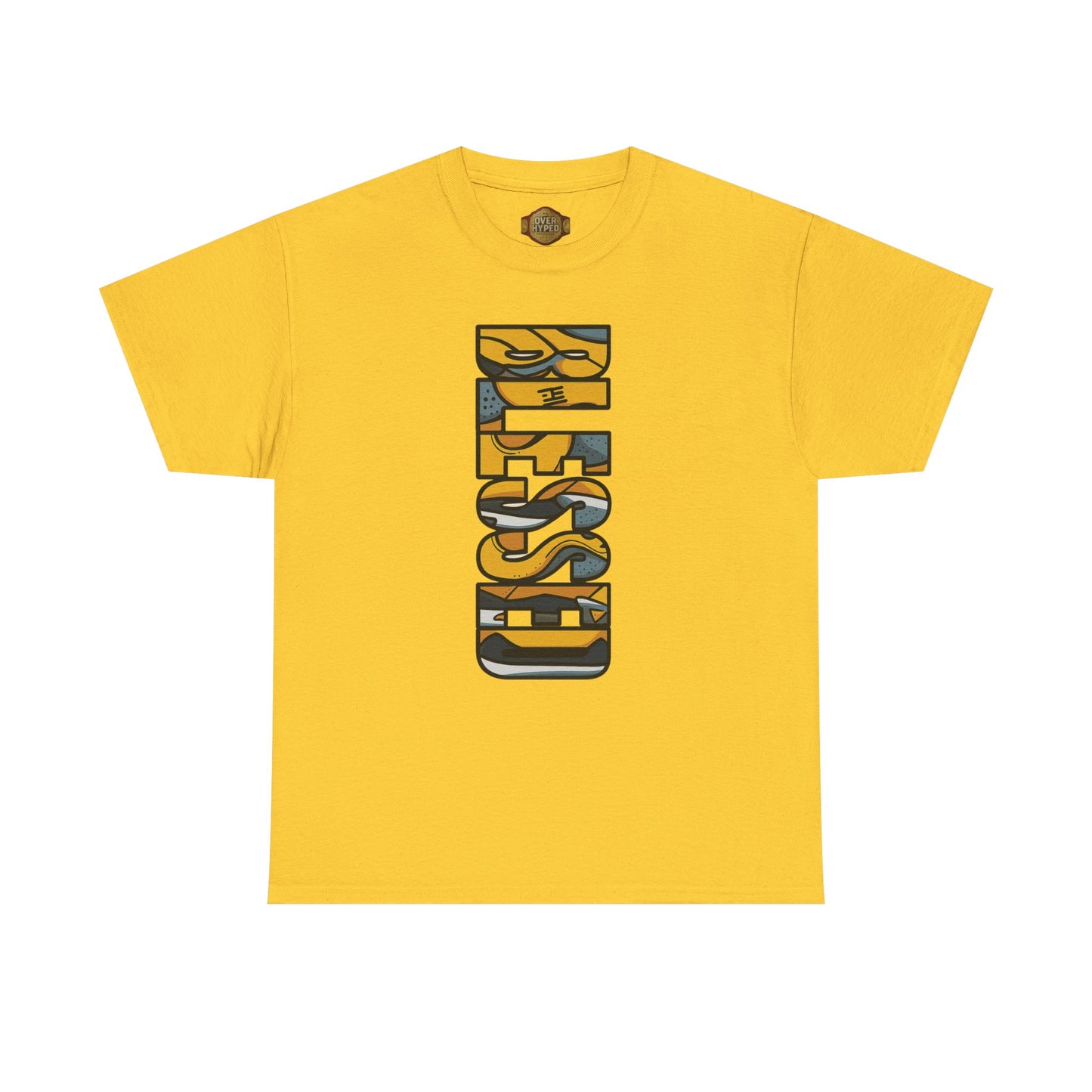 Retro 5 "TOKYO" Varsity Maize and Wolf Grey Shirt- BLESSED