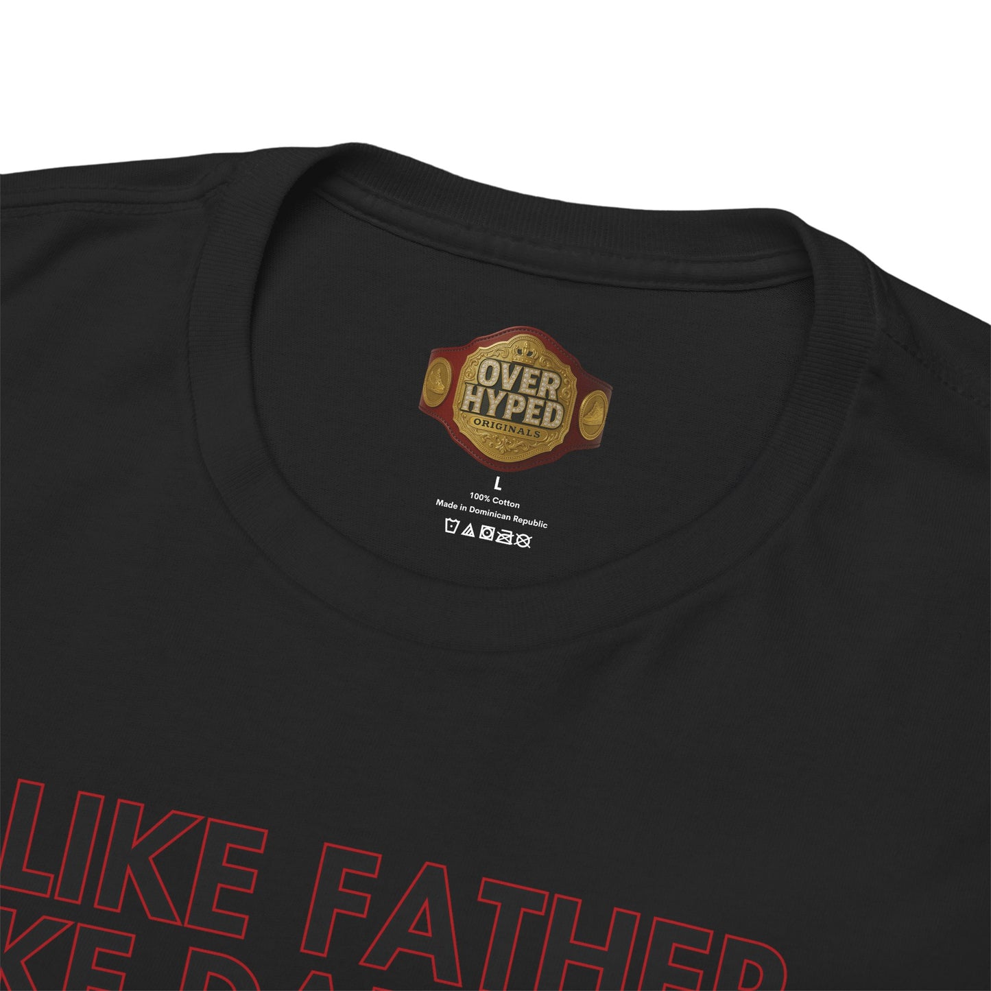 Retro 5 Fire Red "BLACK TONGUE" Shirt- LIKE FATHER LIKE DAUGHTER