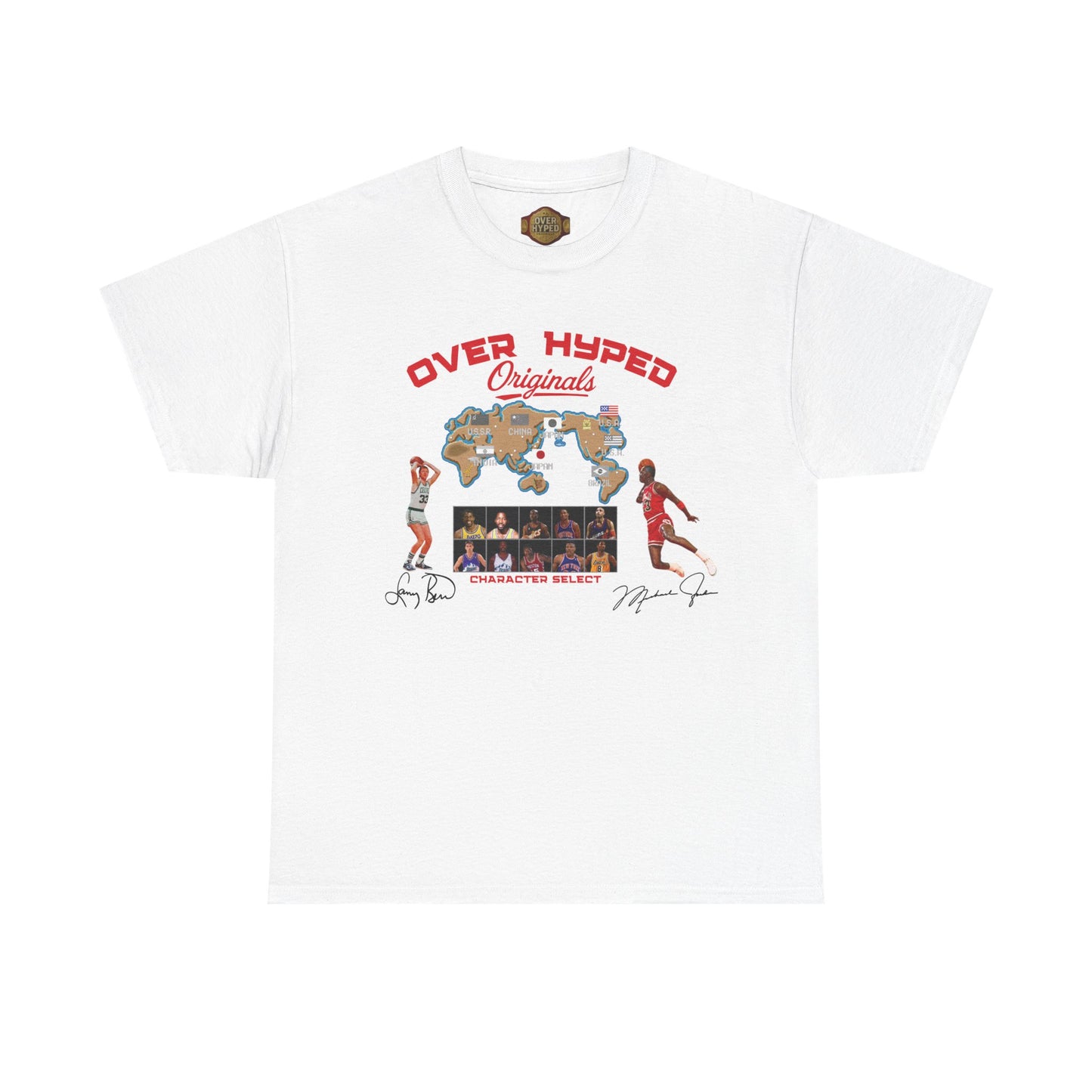 Retro 5 Fire Red "BLACK TONGUE" Shirt-  VERSUS