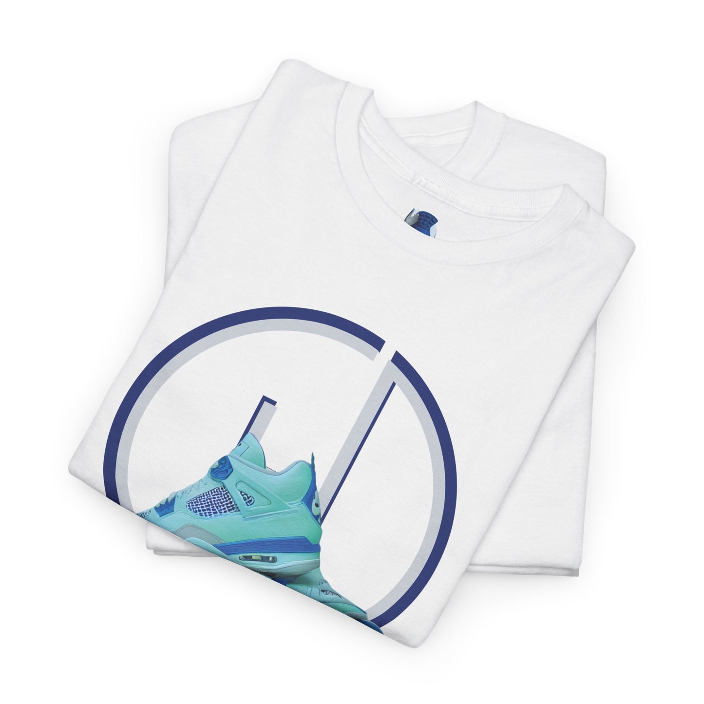 Retro 4 Industrial Blue Over Hyped Logo Shirt