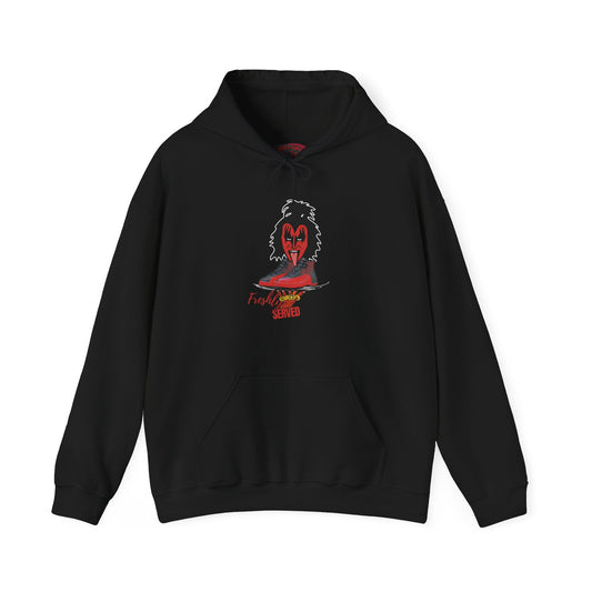 Retro 12 Flu Game Freshly Served  Hoodie - by Over-Hyped