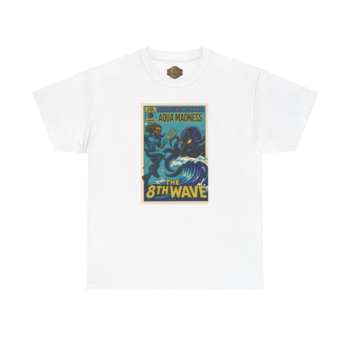 Retro 8 Aqua Shirt -  AQUABRO COMIC VERSION 2